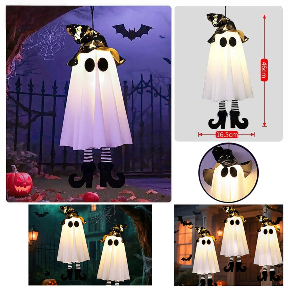LED Hanging Halloween Ghosts Decoration (1/2/3pcs)
