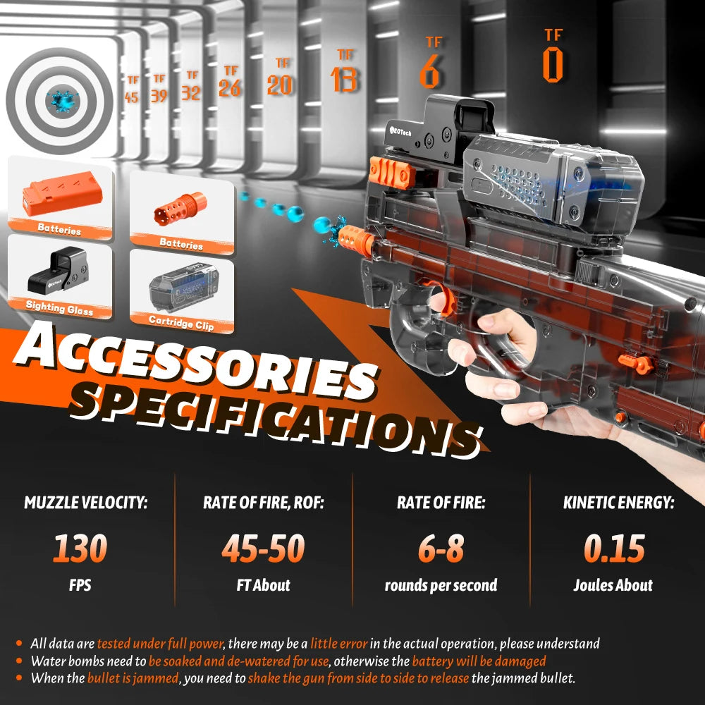 Electric Transparent Gel Ball Gun – Full Auto