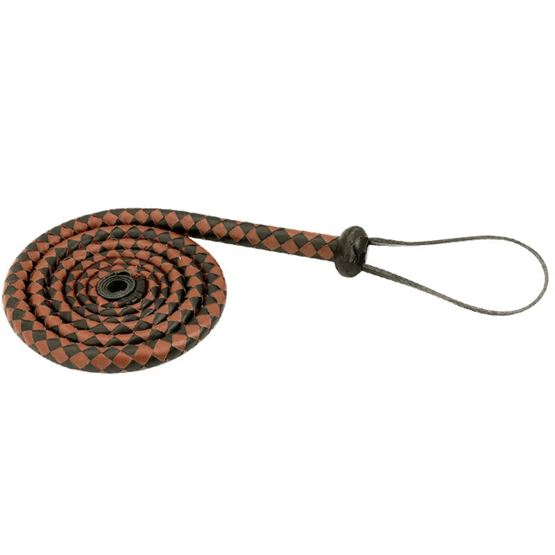 Genuine Cow Leather Bull Whip for Riding & Training