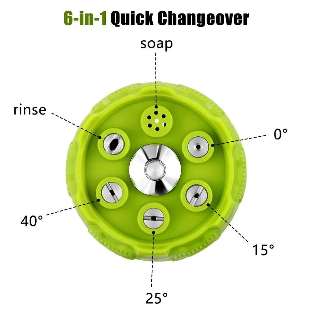 Universal 6-in-1 Power Washer Nozzle Tip