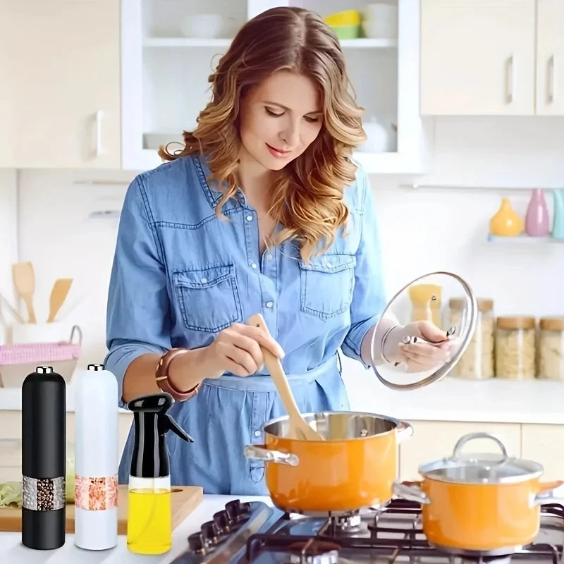 Automatic Electric Pepper Grinder & Salt Mill – Sleek & Adjustable Spice Tool