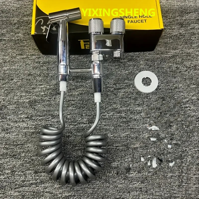 Control water flow with this stainless steel double outlet valve!