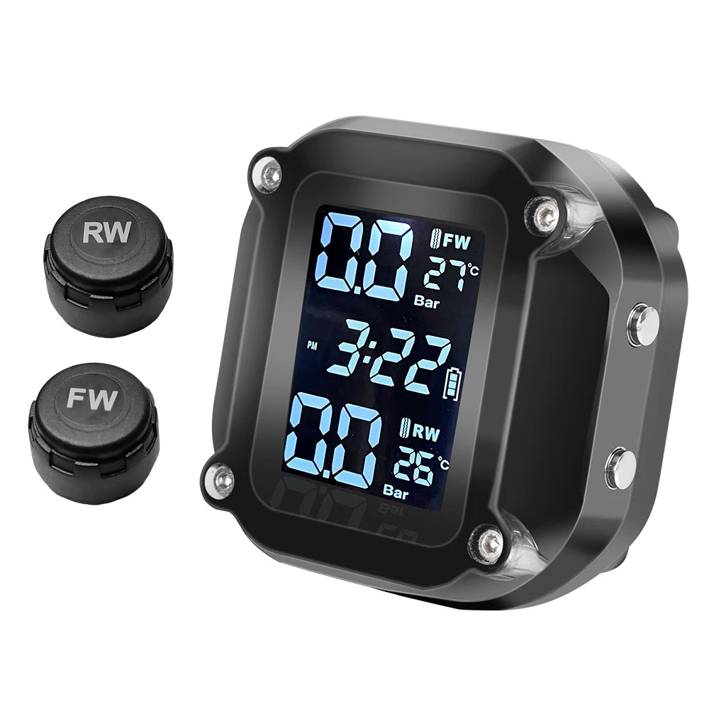 Motorcycle Tire Pressure Monitor M5 Digital Display