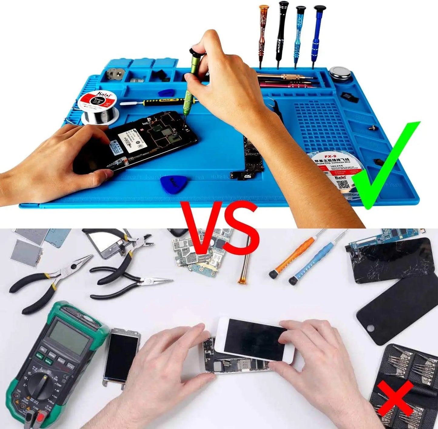 Silicone Soldering Mat – Heat-Proof, Static-Safe, Repair-Ready!