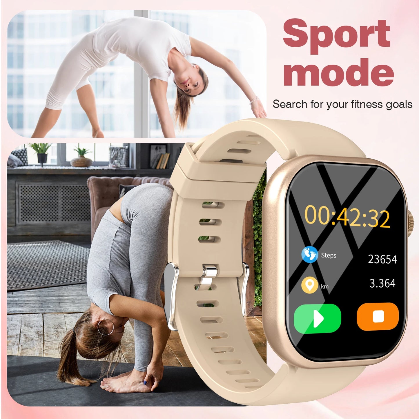 Smart Watch with Calling & App Alerts