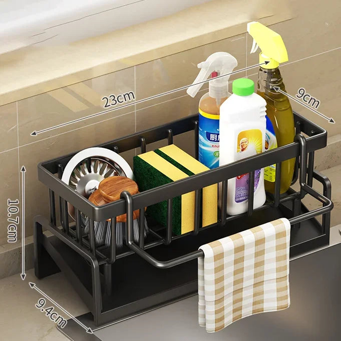 Multifunctional Sponge Rack Drainer – Kitchen Sink Organizer Shelf