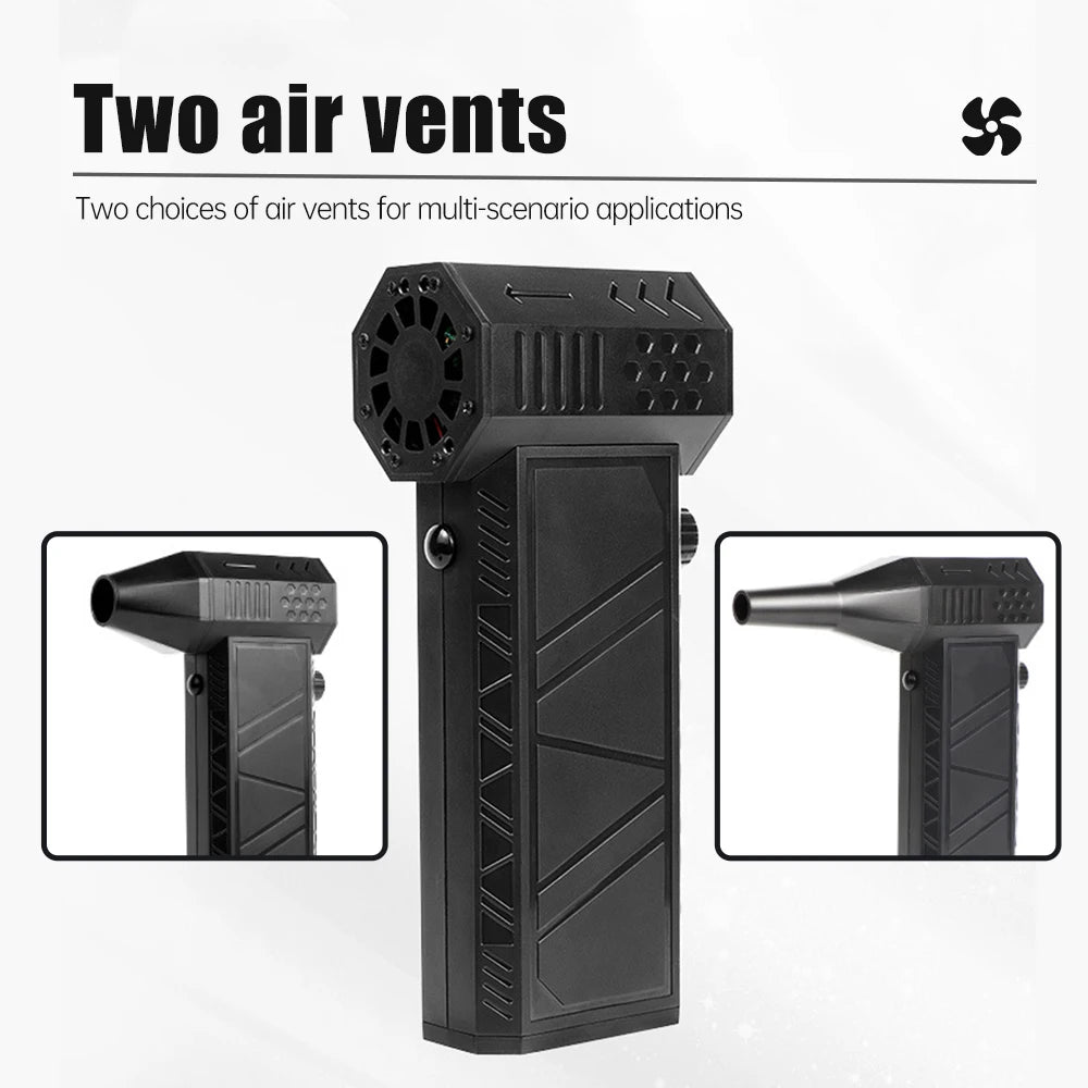 Blast away dust with this 140,000RPM turbo air blower!