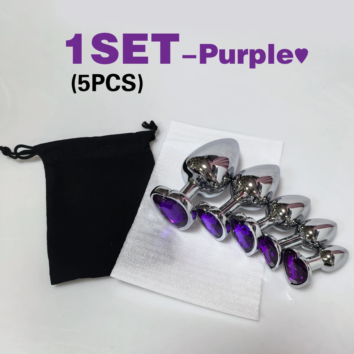 Heart Base Stainless Steel Anal Plug