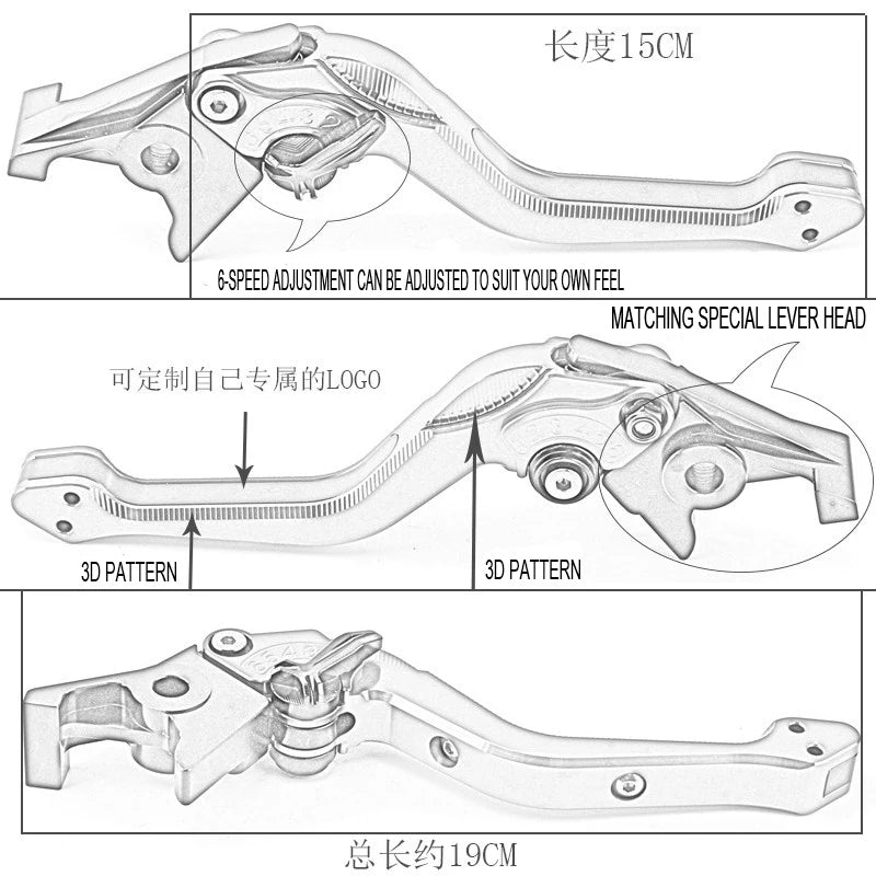 3D CNC Adjustable Brake Clutch Levers for CFMOTO NK