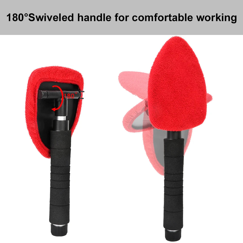 180° Telescopic Car Wash Brush – Long Handle Window Cleaner