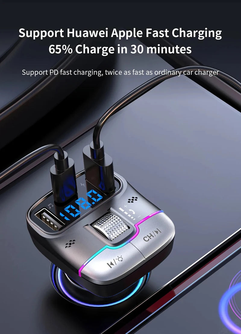 Xiaomi Bluetooth 5.4 FM Transmitter Car Adapter
