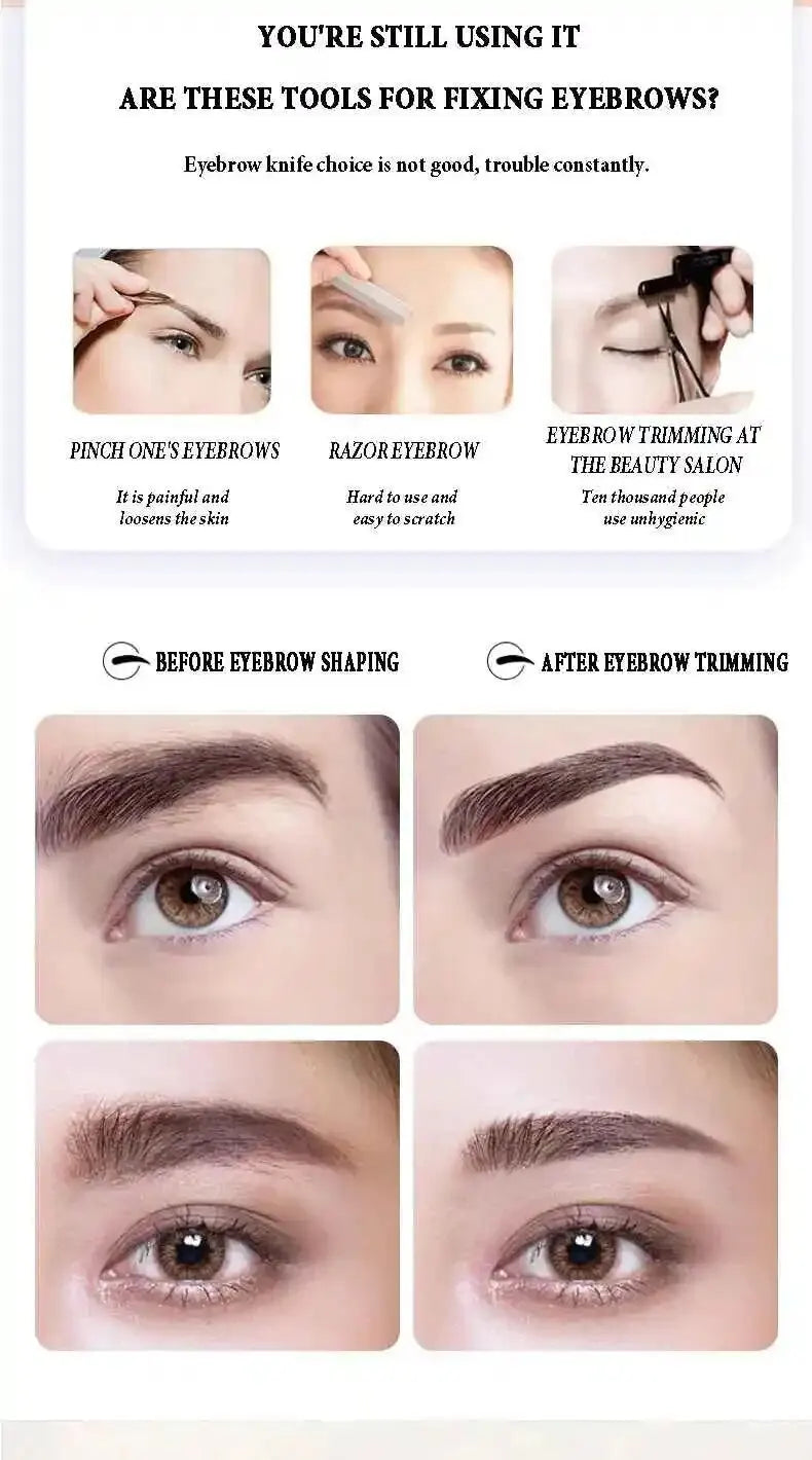 Lipstick-Shaped Electric Eyebrow Trimmer
