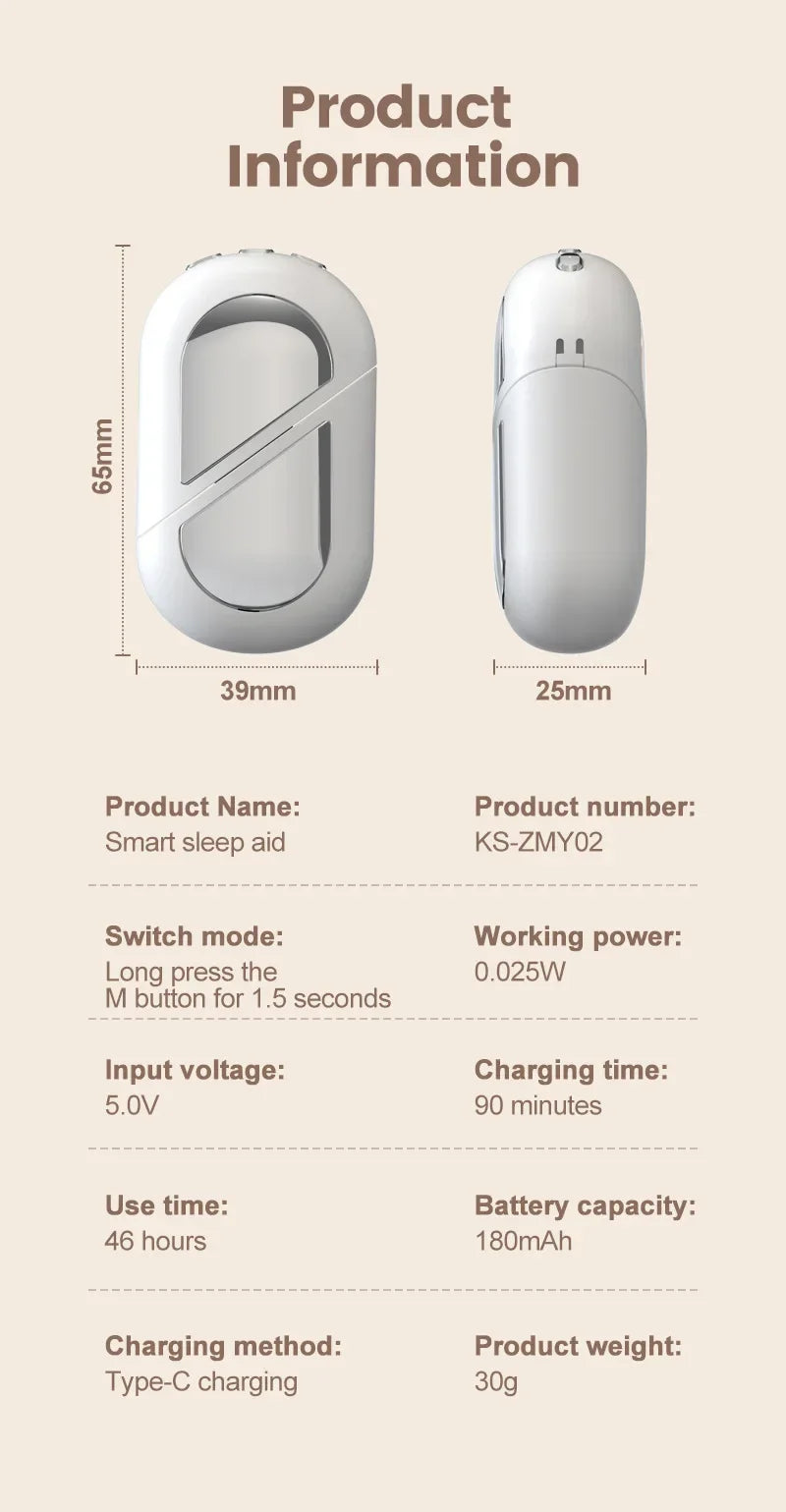 Smart Sleep Aid Device – CES Therapy & Relaxation Tool