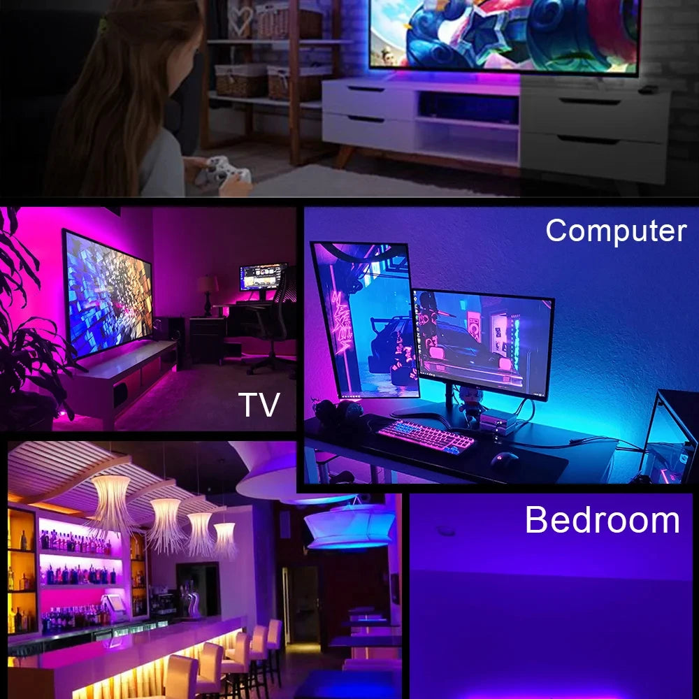 5050 RGB LED Light Strip – Mood Lighting with Bluetooth Magic!