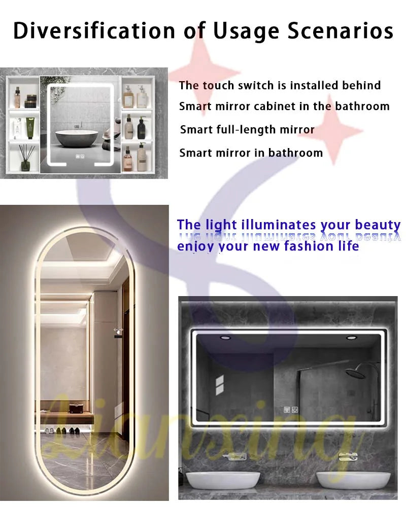 Smart Touch Sensor Switch for LED Mirror Light