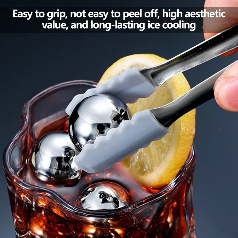 Reusable Stainless Steel Ice Cubes – Set of 2/4/8