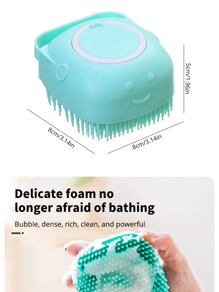 Bathroom Puppy Big Dog Cat Bath Massage Gloves Brush