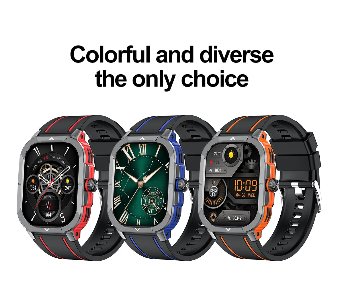 2.06" AMOLED Smart Watch Wireless Charging