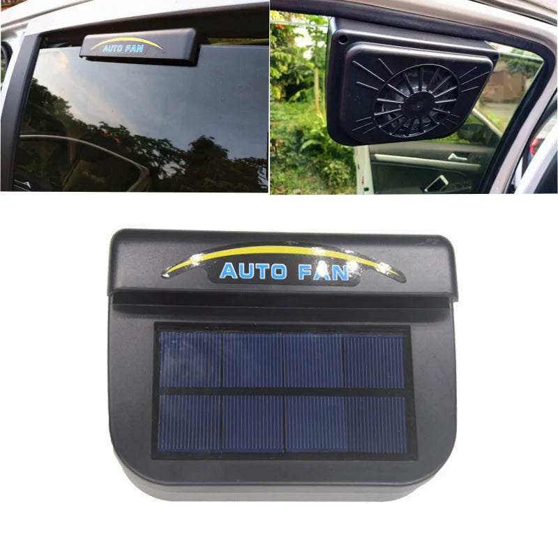 Solar Powered Car Window Exhaust Fan Cooler