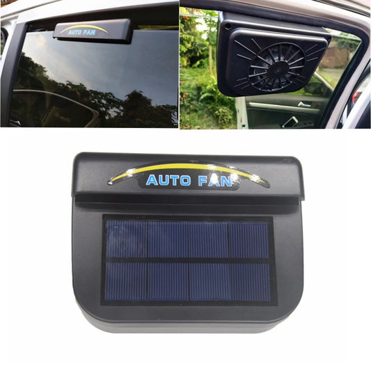 Solar Powered Car Window Exhaust Fan Cooler