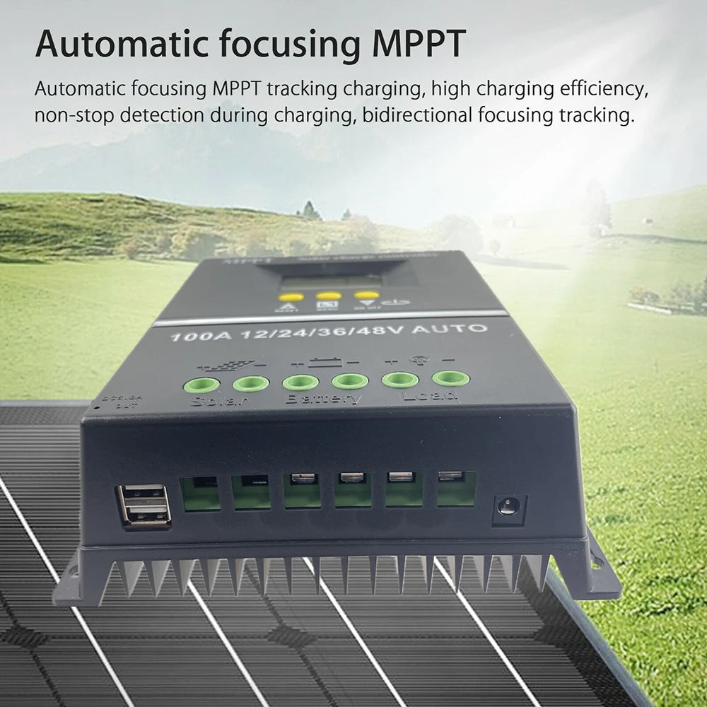 POWLSOJX MPPT 100A Solar Charge Controller