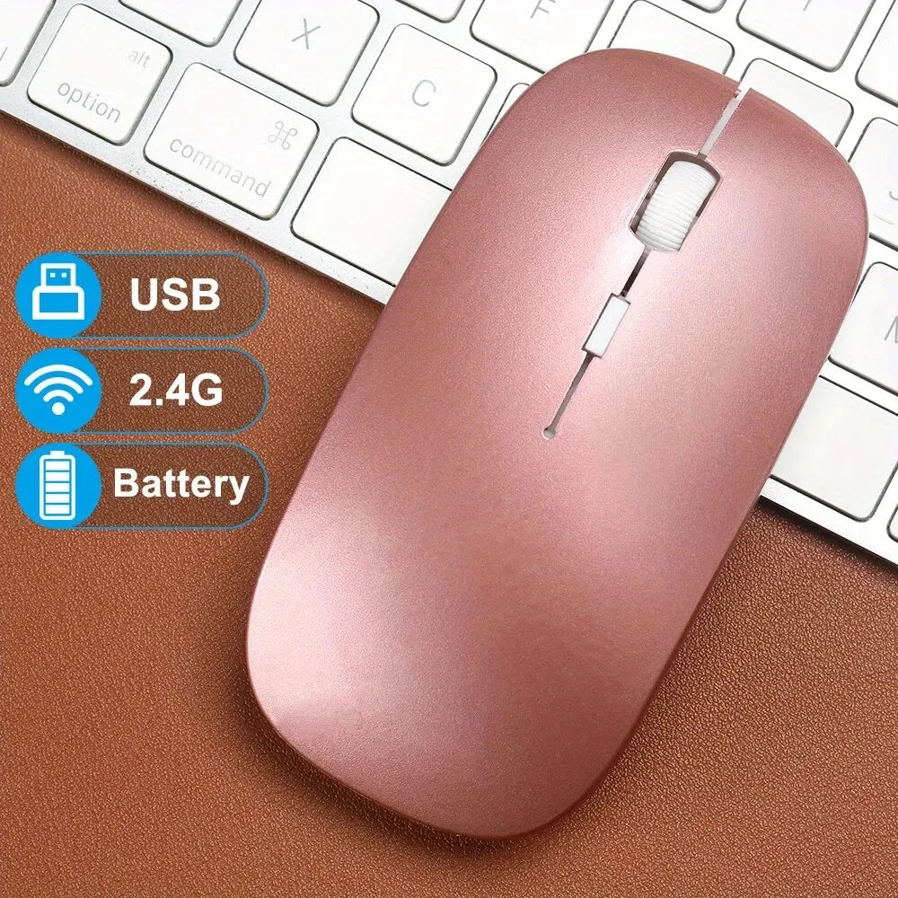 Wireless Mouse Gaming Backlight USB Compatible RGB Rechargeable