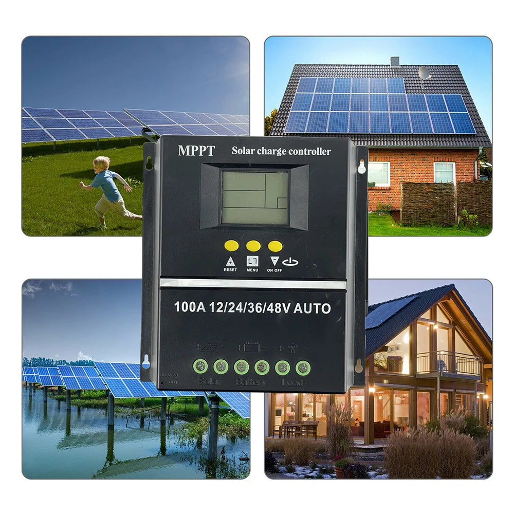 POWLSOJX MPPT 100A Solar Charge Controller