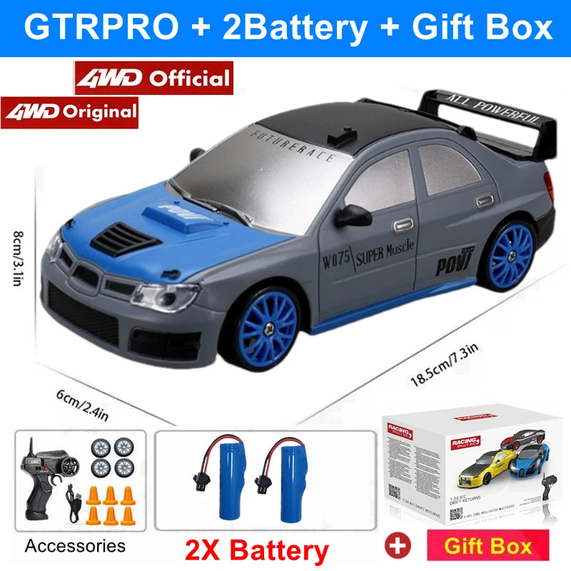 2.4G Drift RC Car – 4WD Remote Control Racing Toy