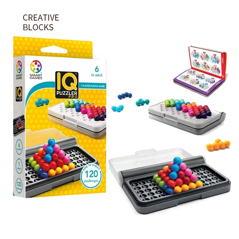 120 Challenges IQ 3D Puzzle Board Game – Classic Pyramid Brain Teaser 🧠🔺