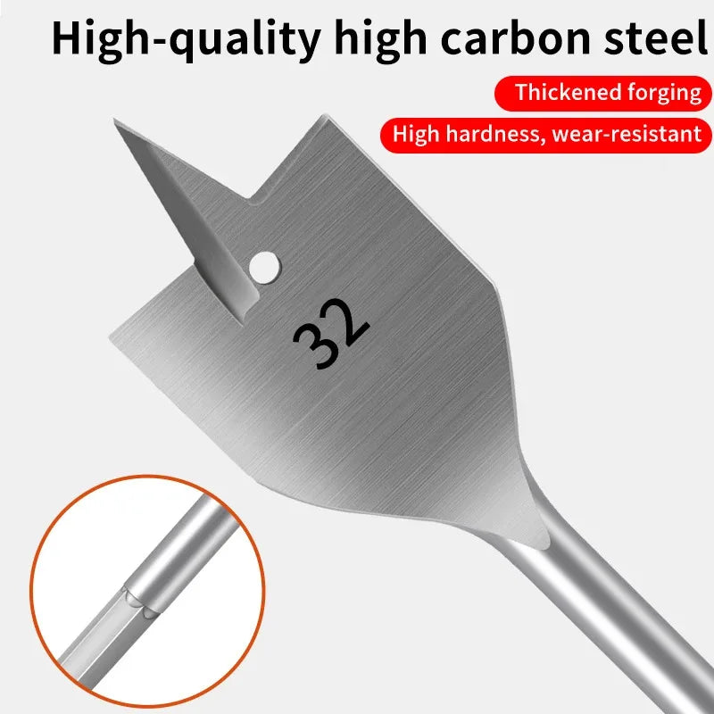 Drill perfect holes with this flat bit woodworking set!