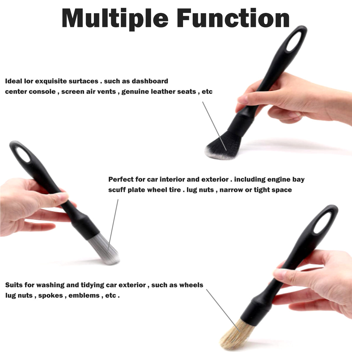 Detail your car like a pro with this brush set!