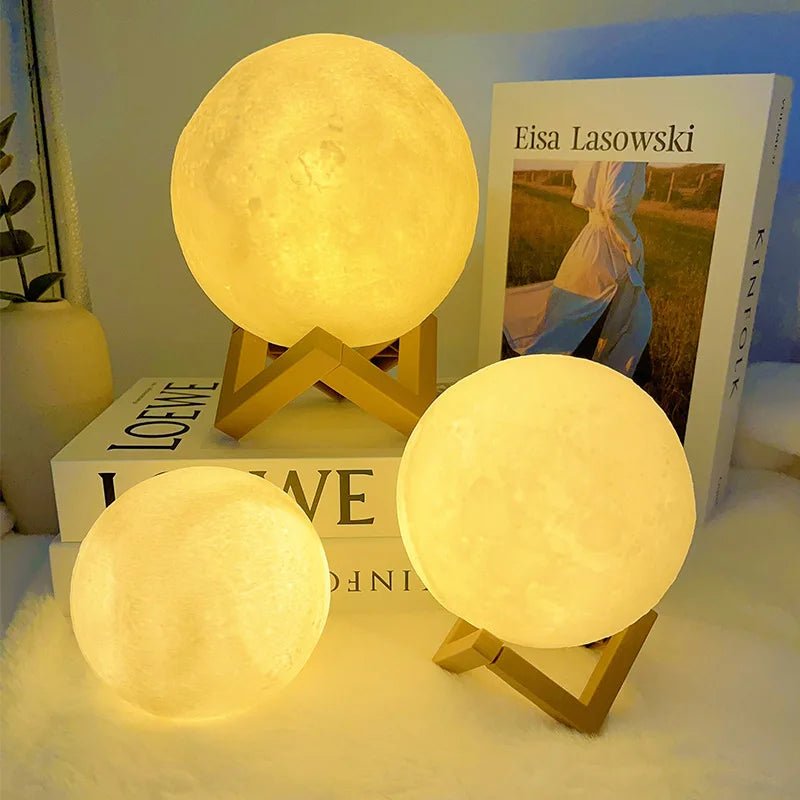 DIY Hand-Painted Moon Night Light Kit - Clickilix