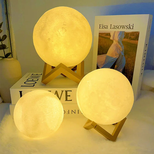 DIY Hand-Painted Moon Night Light Kit - Clickilix