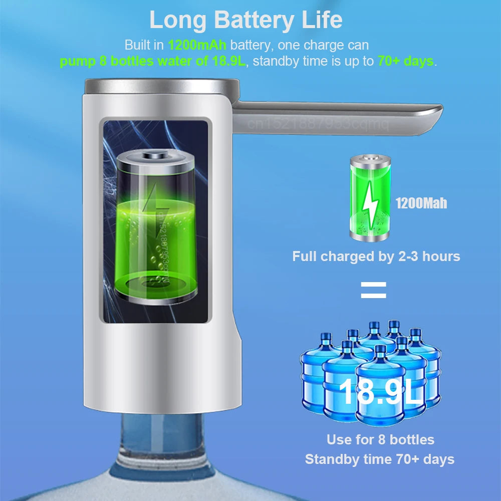 Foldable Electric Water Dispenser Pump Rechargeable