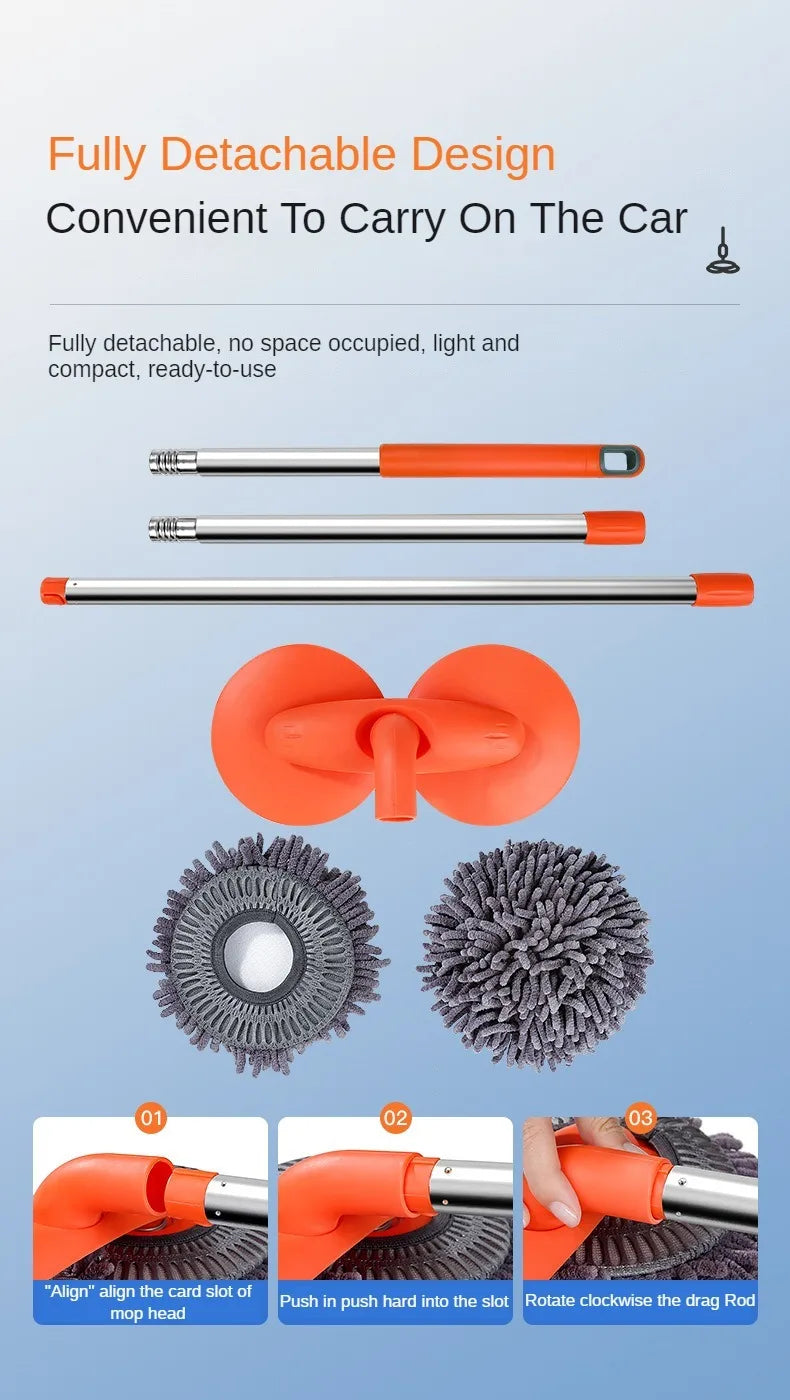 Telescopic Double-Head Car Wash Mop