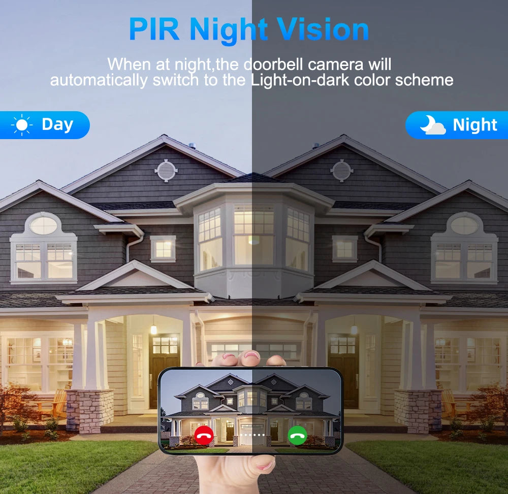 Awapow 4.3" Tuya Smart WiFi Peephole Doorbell
