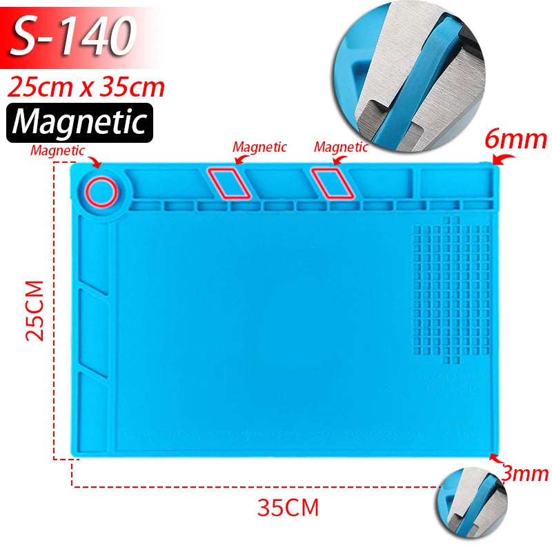 Silicone Soldering Mat – Heat-Proof, Static-Safe, Repair-Ready!