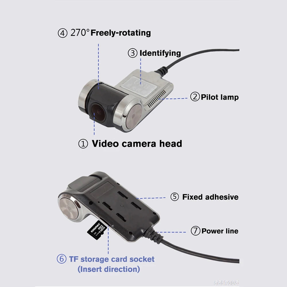 ADAS Dash Cam for Android – Full HD 1080P Car DVR