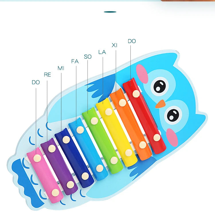 Montessori Wooden Xylophone – 8-Tone Musical Fun for Kids!