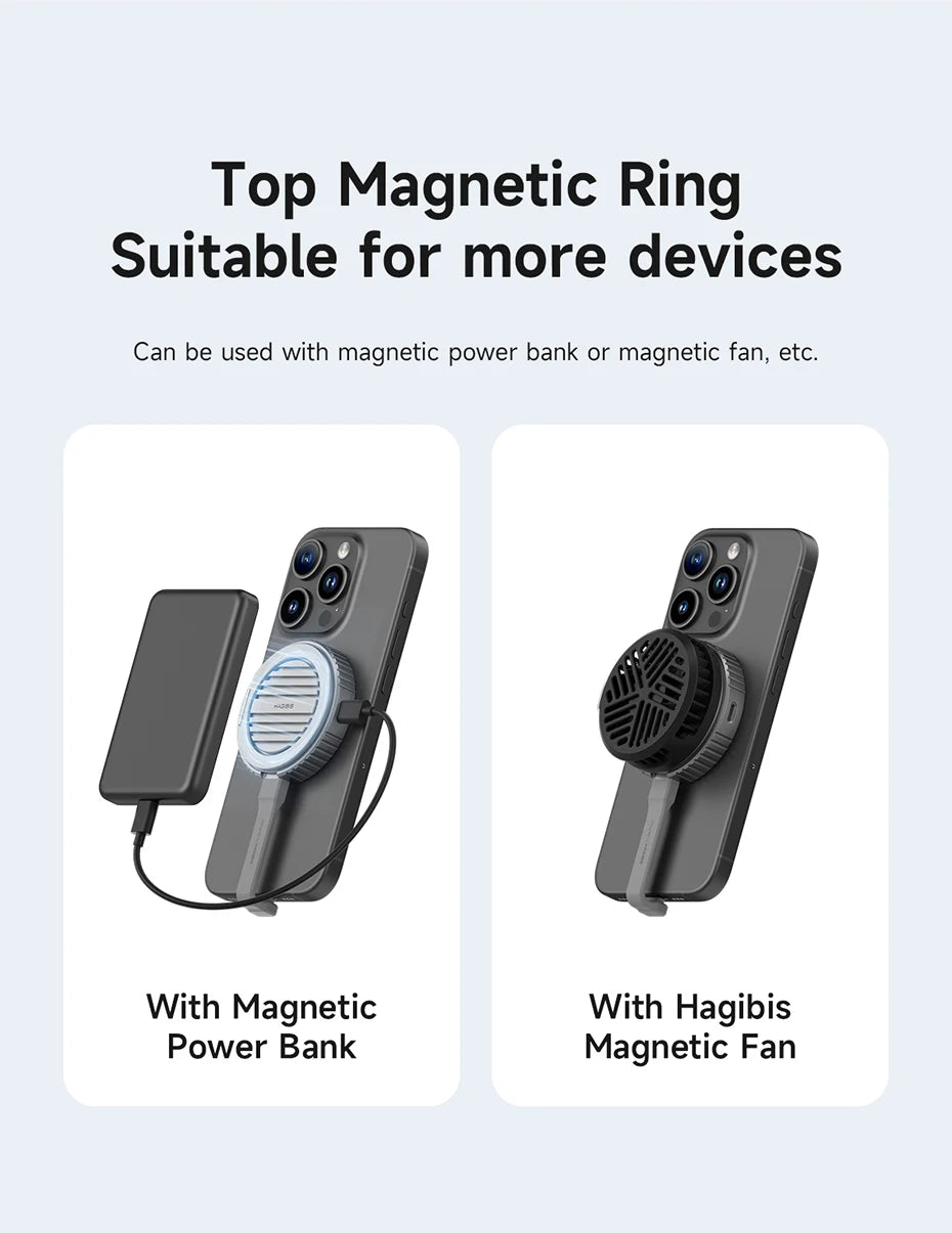 Hagibis Magnetic Heatsink Stand – Cool, Stable, MagSafe Ready!