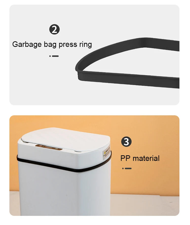 Smart Touchless Trash Can for Home Use