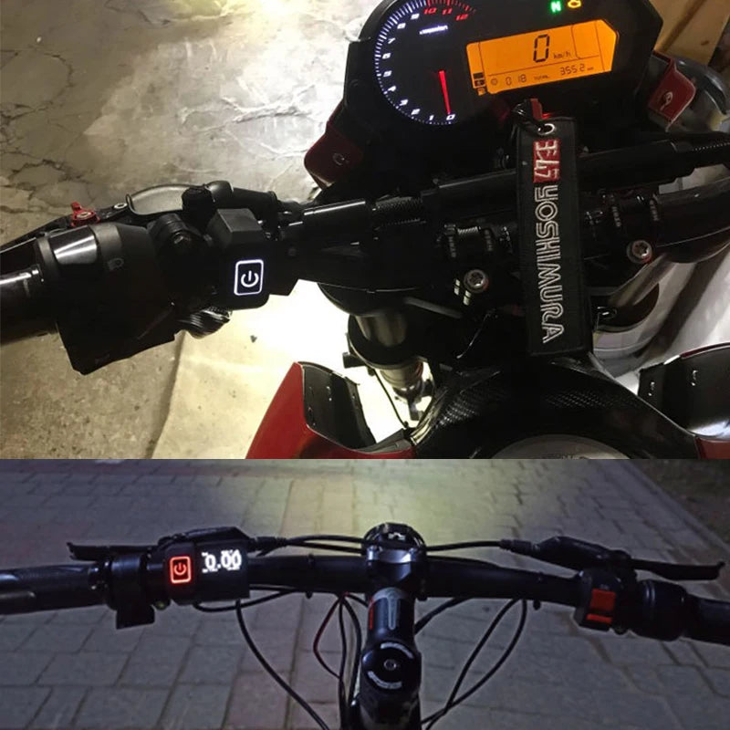 LED Waterproof Motorcycle Handlebar Switch Button