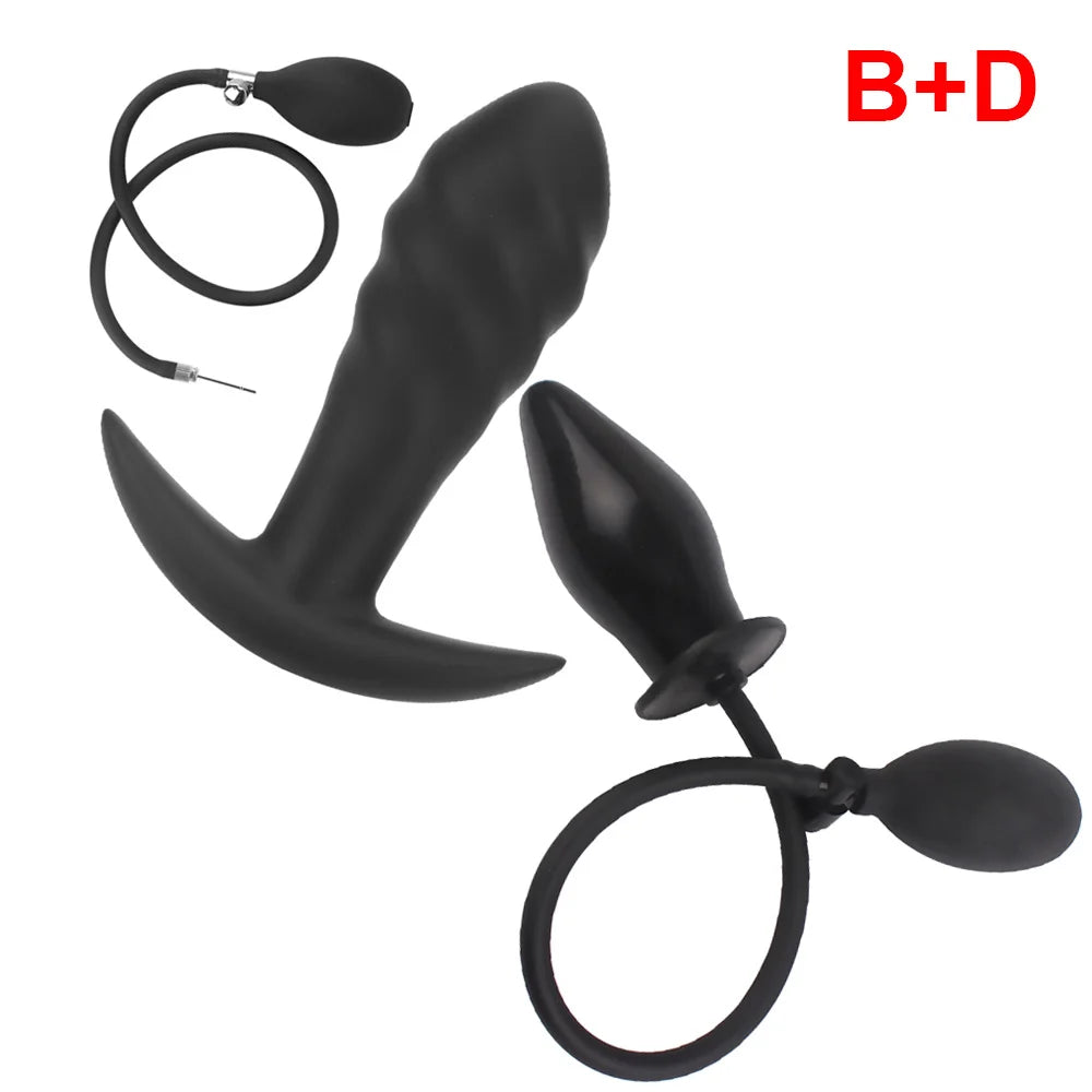 Inflatable Anal Plug & Vaginal Expander for Couples