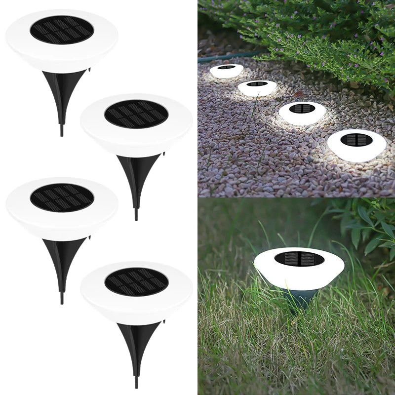 1/4Pack Solar Ground Lights, Waterproof Outdoor