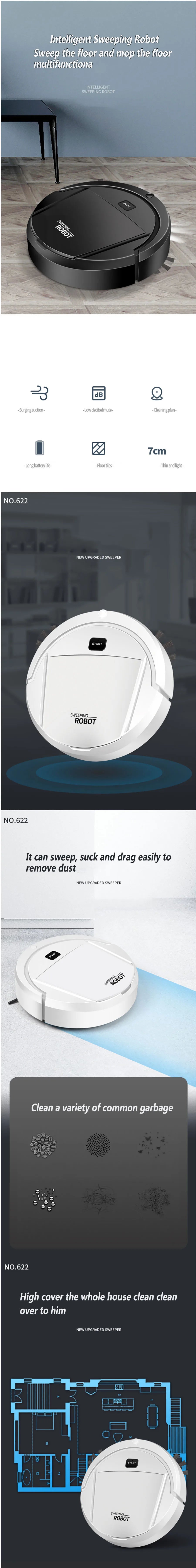 Smart Automatic Robot Vacuum Cleaner – Wet & Dry
