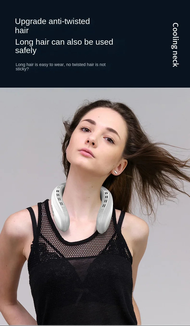 Portable Neck Air Conditioner Bladeless Cooling Fan
