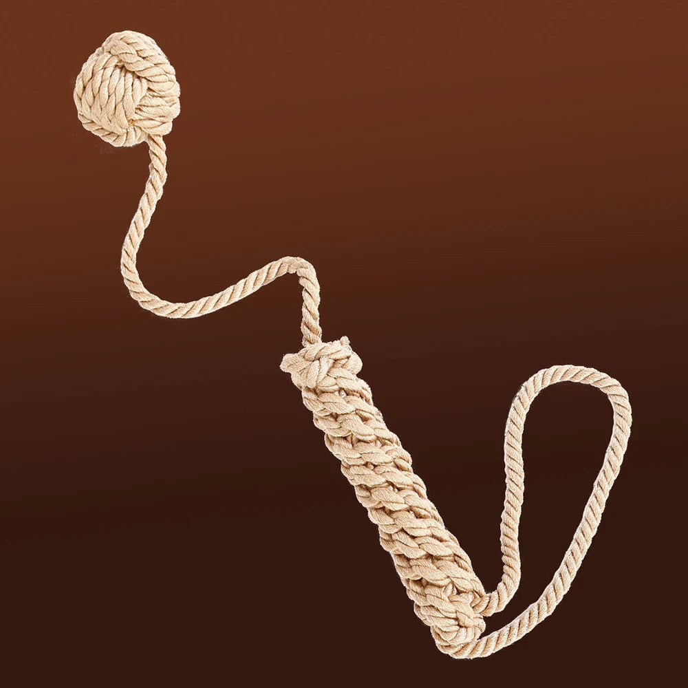43.5CM Hemp Rope Bull Whip Horse Crop