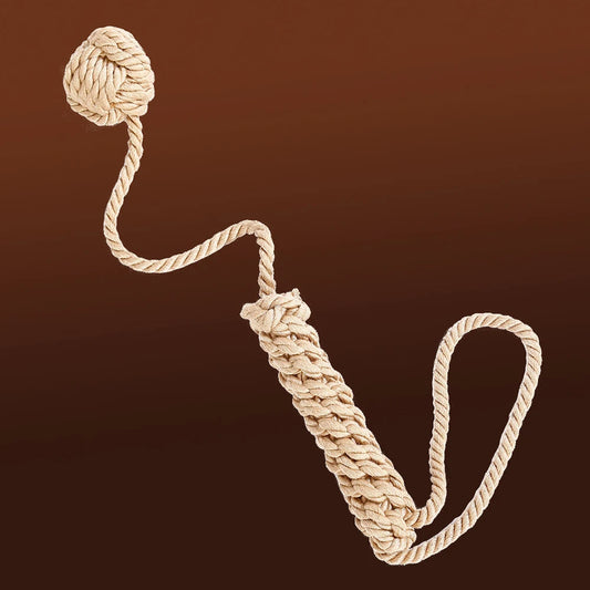 43.5CM Hemp Rope Bull Whip Horse Crop