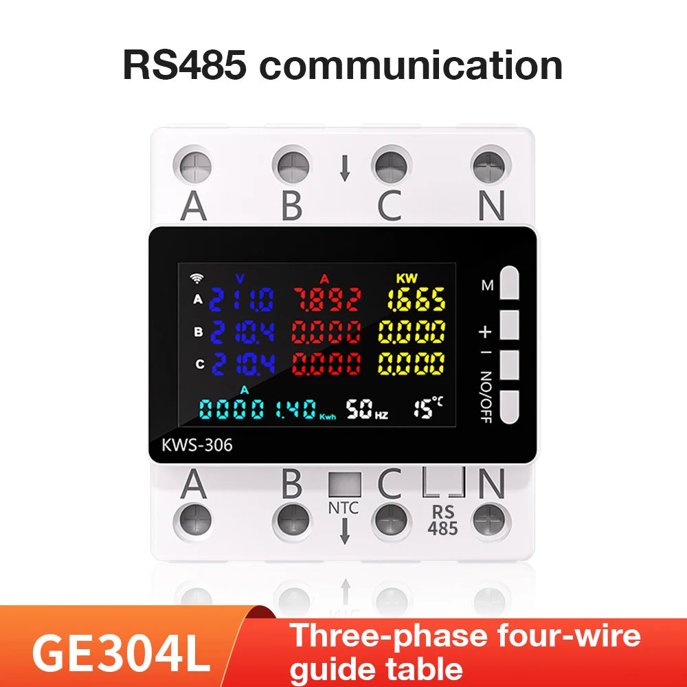 WiFi Smart 3-Phase Power Energy Meter