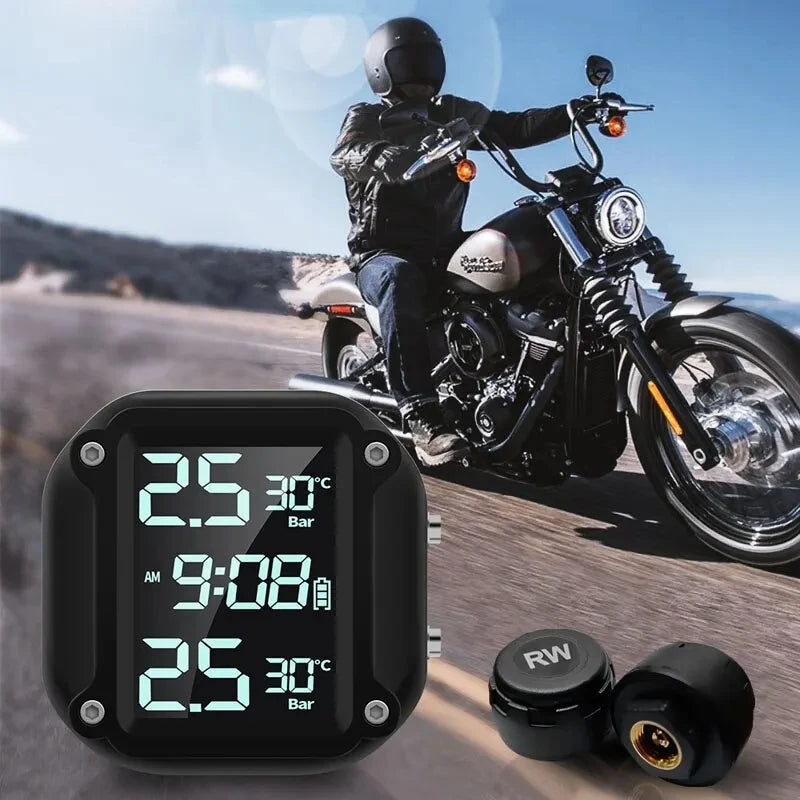 Motorcycle Tire Pressure Monitor M5 Digital Display